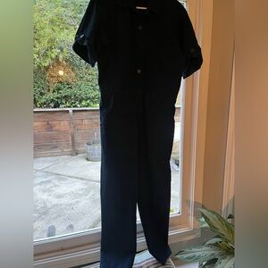 Title: Stitch Market Navy Blue Short Sleeve Coveralls Jumpsuit Utility Workwear
